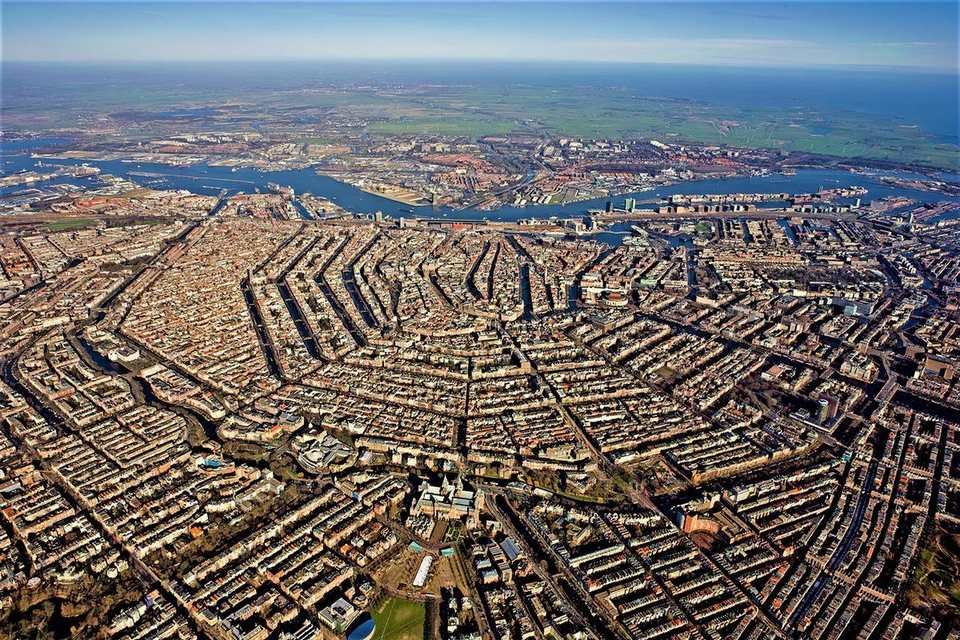 A canal in Amsterdam