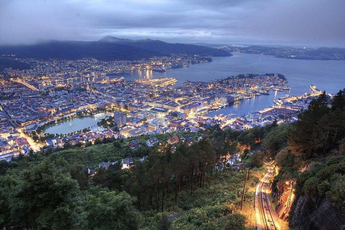 Bergen and the harbor