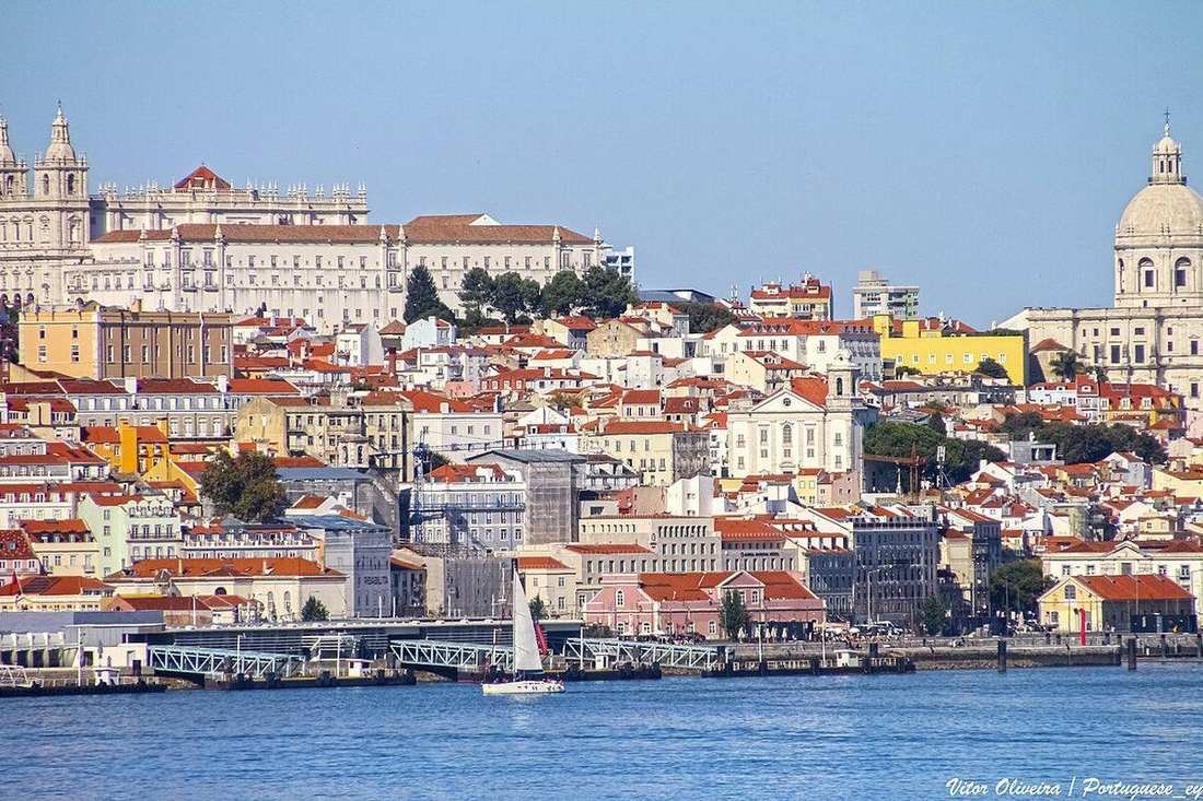 Lisbon above the river