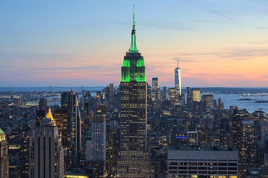 The Manhattan skyline