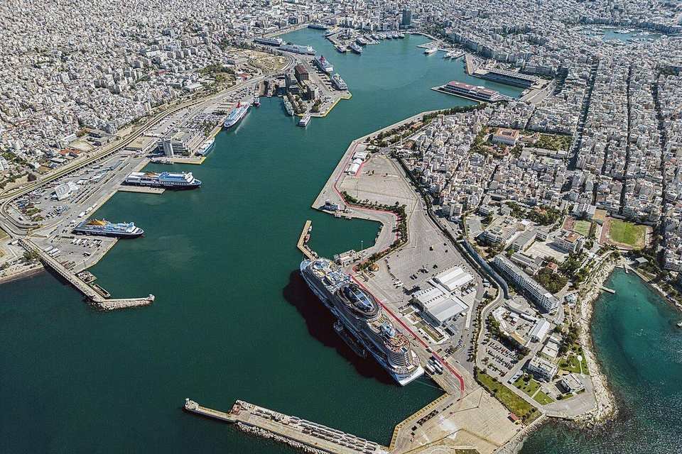 The port of Piraeus, Athens