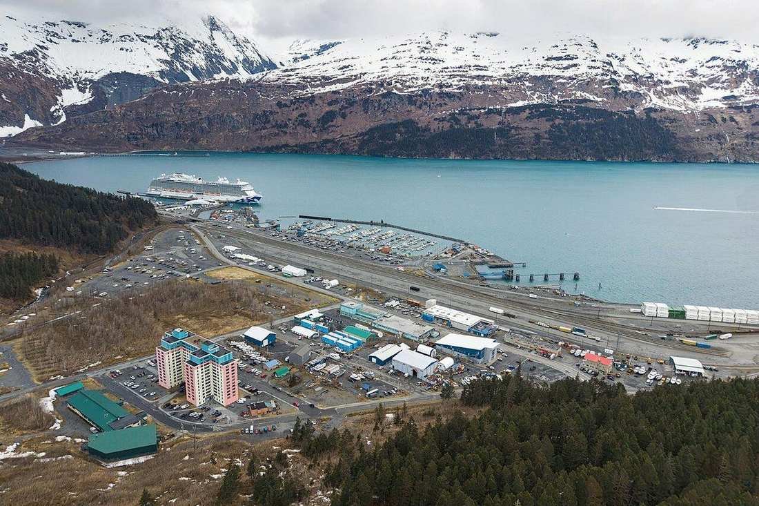 Whittier, Alaska, on the water