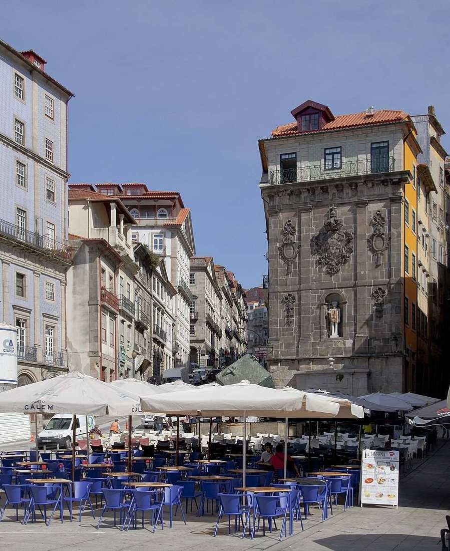 The Ribeira waterfront in Porto